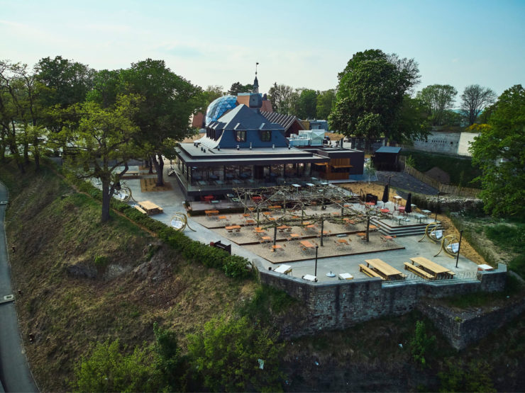 Le Panorama Brasserie à Namur - Vue aérienne